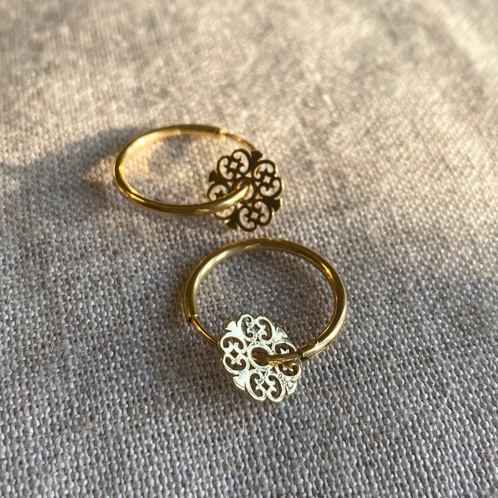 Gold Boho Ear Hoops