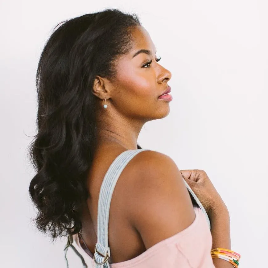 Gold Dainty Dot Earrings | Winter