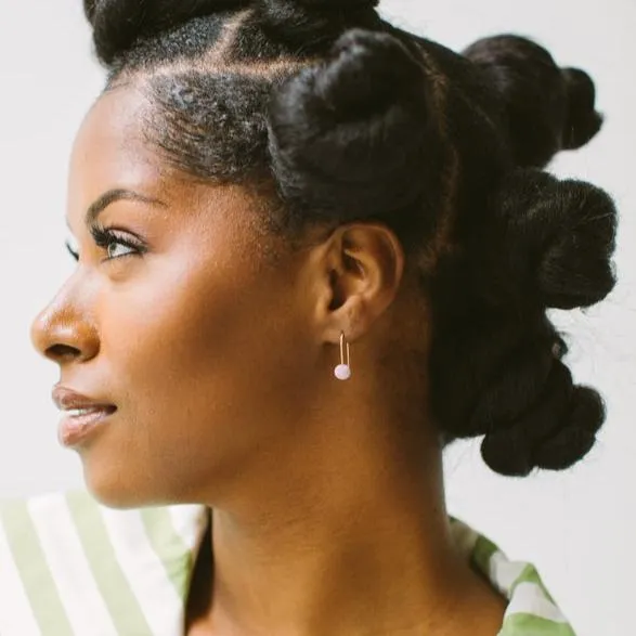 Gold Dainty Dot Earrings | Winter