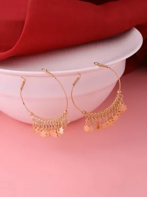 gold plated hoop earrings