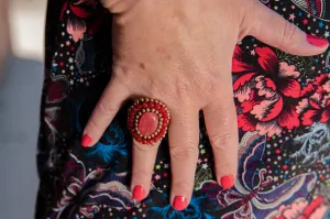 Handmade Macrame ring - viva