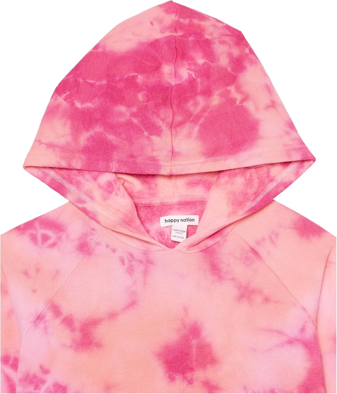 Happy Nation Girls Fleece Hoodie Sweatshirt Dress