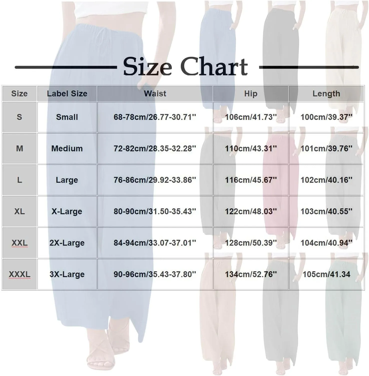 High Waisted Linen Pants for Women Wide Leg Drawstring Comfy Dressy Casual Trousers with Pockets Summer Beach Outfits