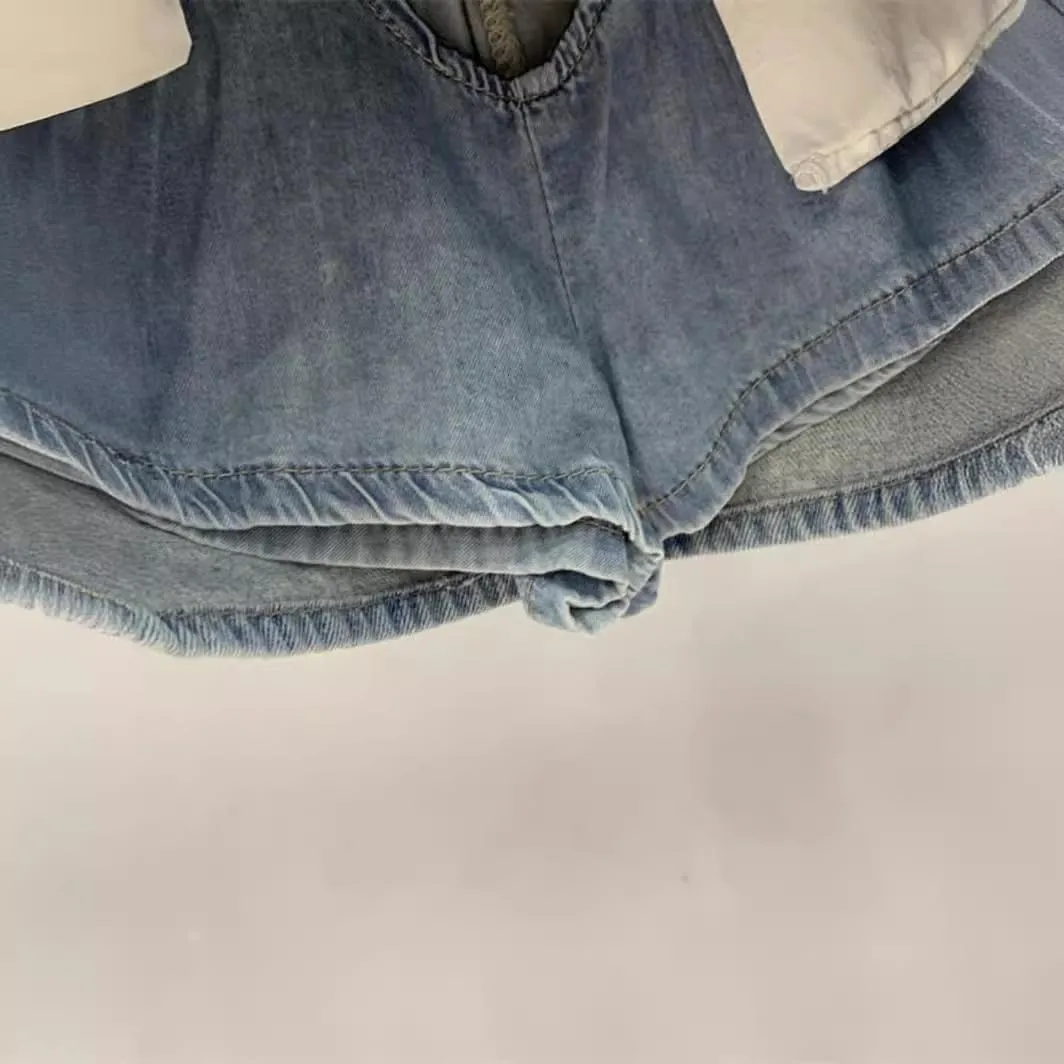 High Waisted Mini Denim Skirt Women Denim Cargo Skirt Summer Grunge Clothes Bodycon Y2K Streetwear Jean Skirt
