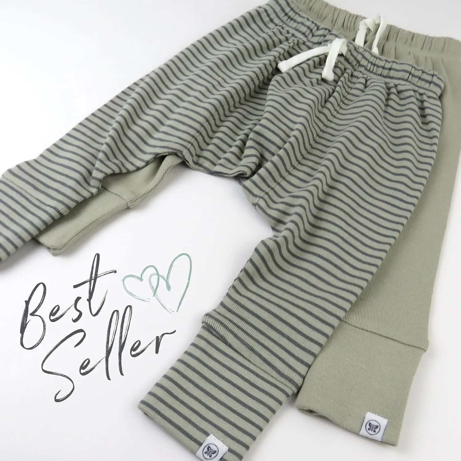 HonestBaby Multipack Honest Pants Joggers Pull on 100% Organic Cotton for Infant Baby and Toddler, Boys, Girls, Unisex
