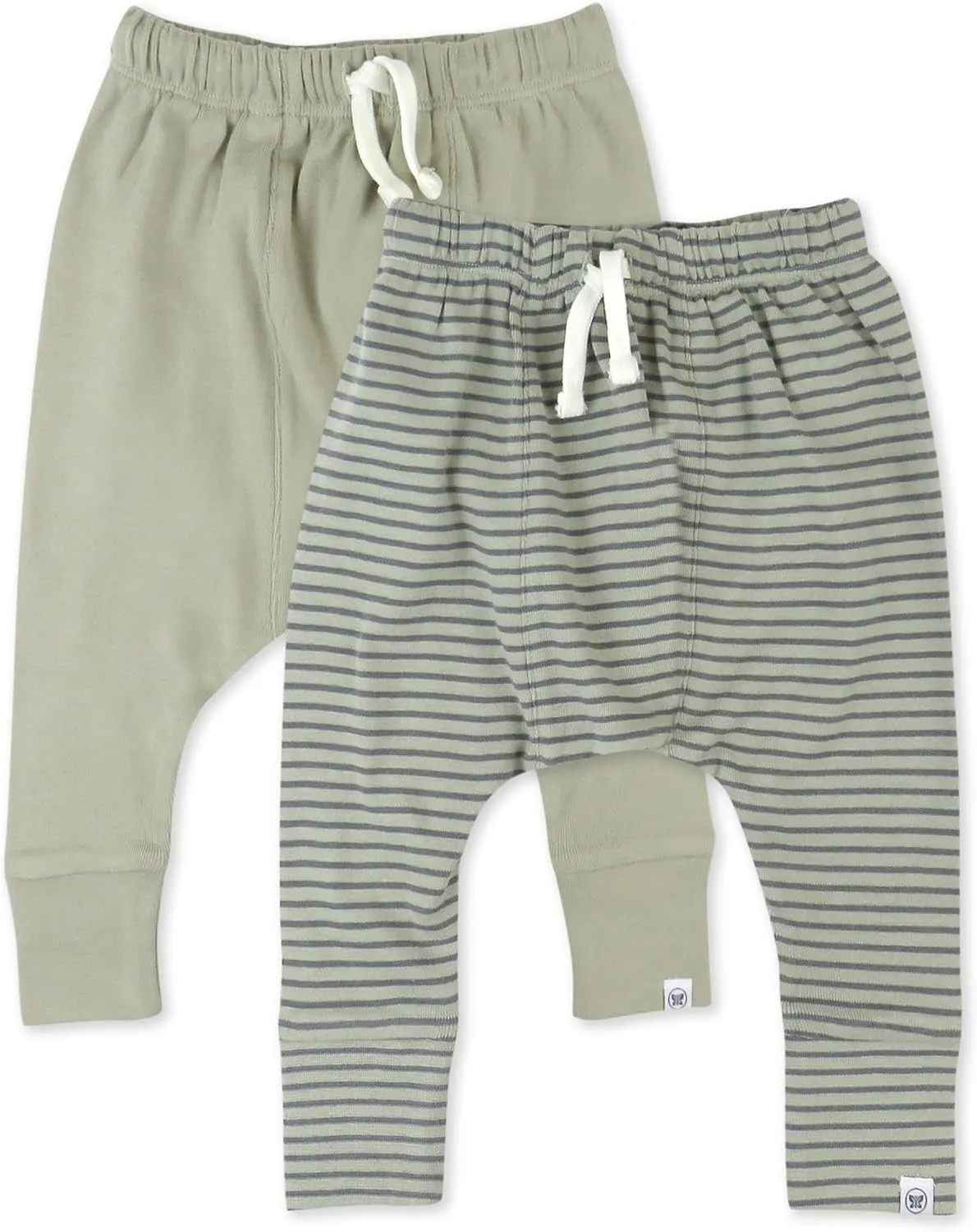 HonestBaby Multipack Honest Pants Joggers Pull on 100% Organic Cotton for Infant Baby and Toddler, Boys, Girls, Unisex
