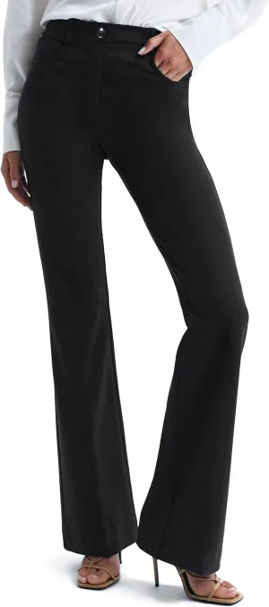 Houmous S-XXL 29''31''33''35'' Inseam Women's Bootcut Dress Pants with Pocket Stretch Work Lounge Pant Office Casual Pants