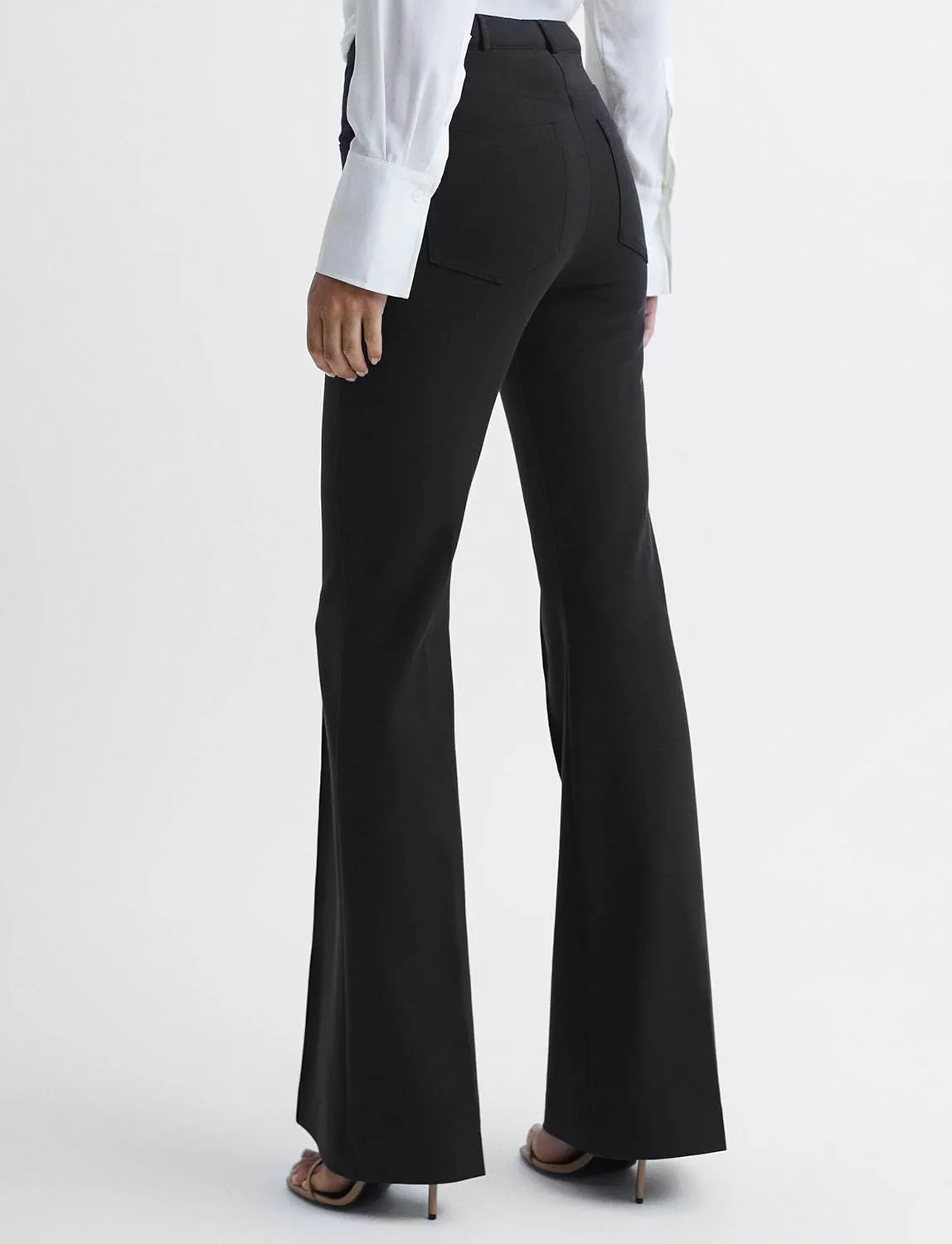 Houmous S-XXL 29''31''33''35'' Inseam Women's Bootcut Dress Pants with Pocket Stretch Work Lounge Pant Office Casual Pants