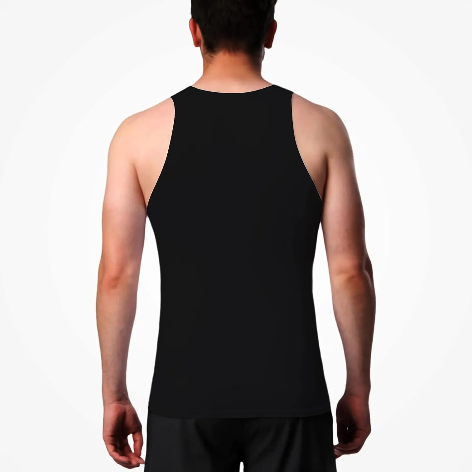 HYCOPROT 3 Pack Men's Athletic Compression Shirt Sleeveless Muscle Dry Fit Workout Tank Top for Running Training