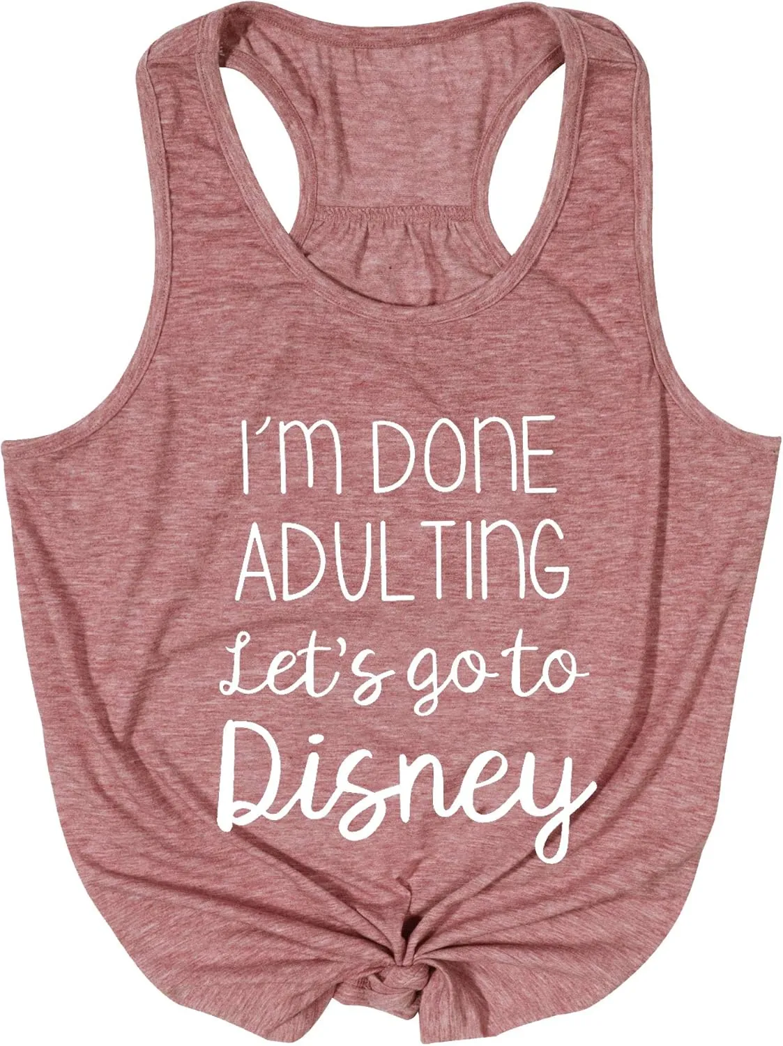 I Am Done Adulting Tank for Women Summer Vacation Tanks Top Funny Letters Sleeveless T-Shirts