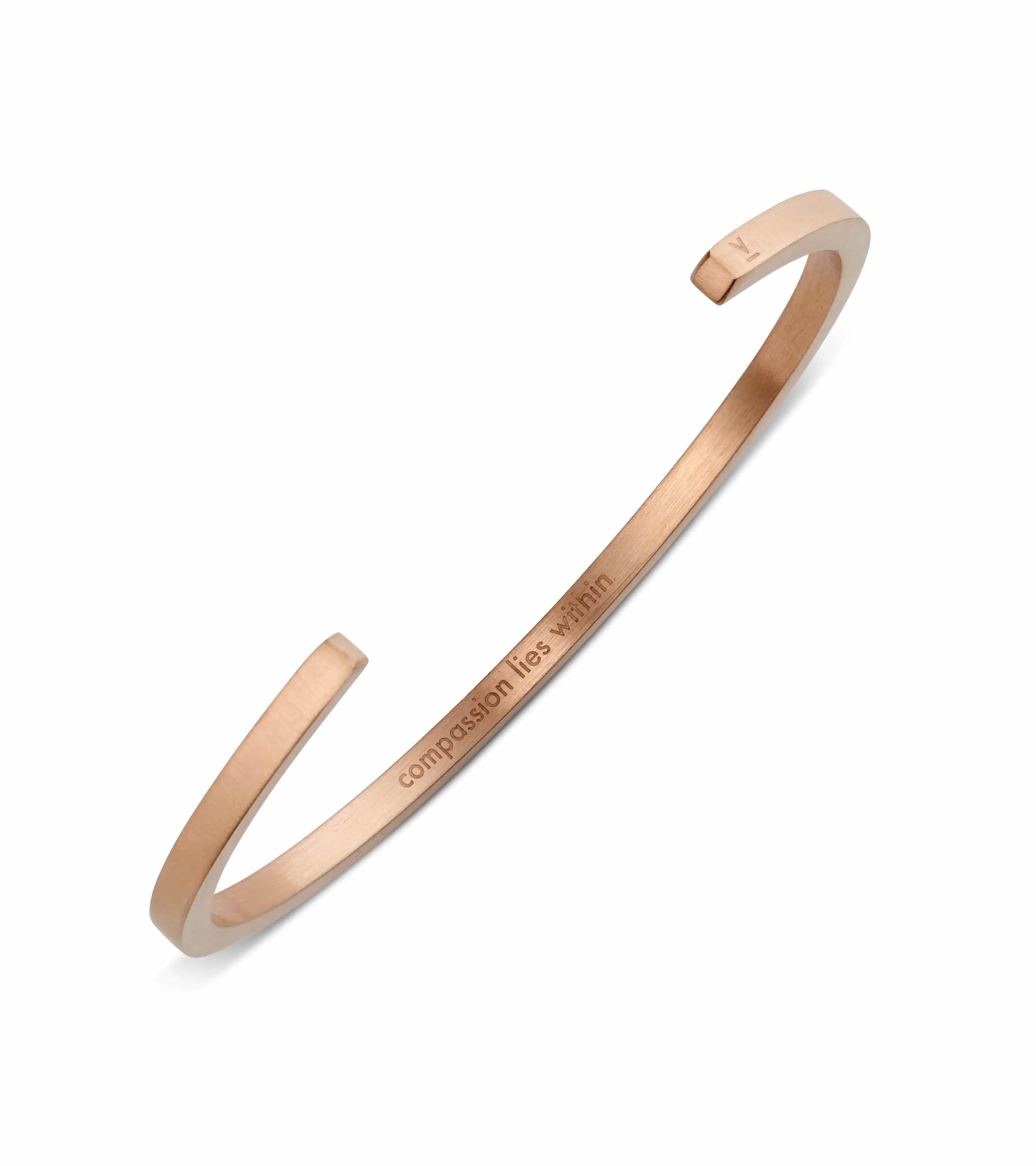 Ilse Collection 316L Stainless Steel Rose Gold Bangle