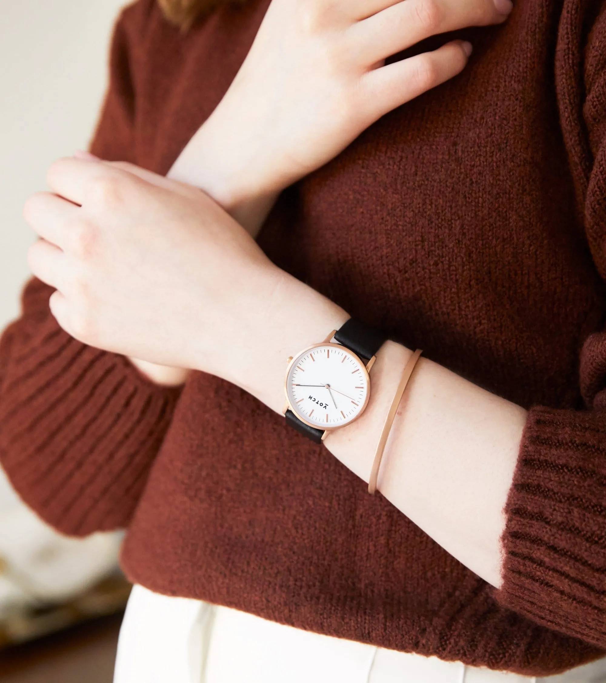Ilse Collection 316L Stainless Steel Rose Gold Bangle
