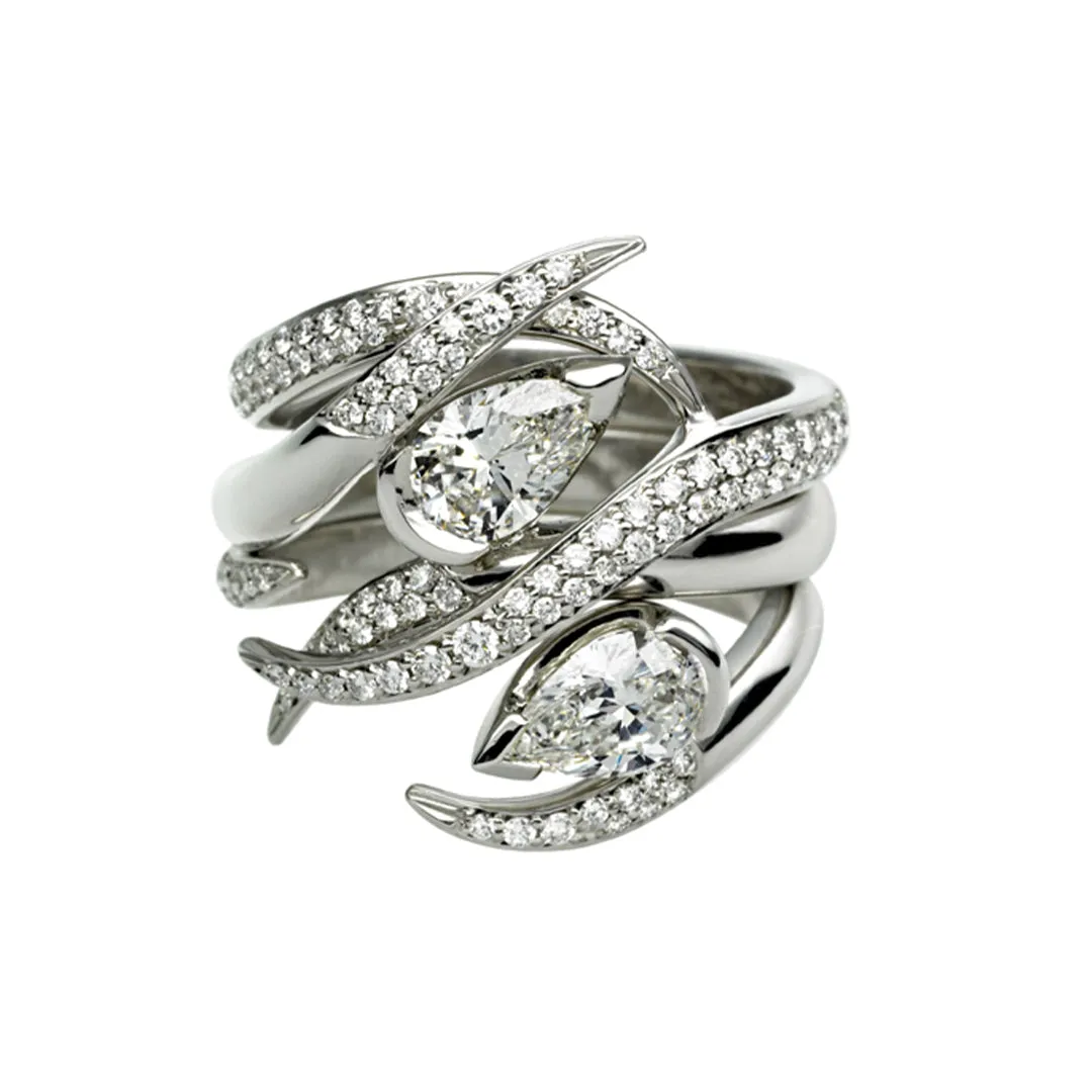 Interlocking Ariana75 Eternity Ring - 18ct White Gold & 0.85ct Diamond