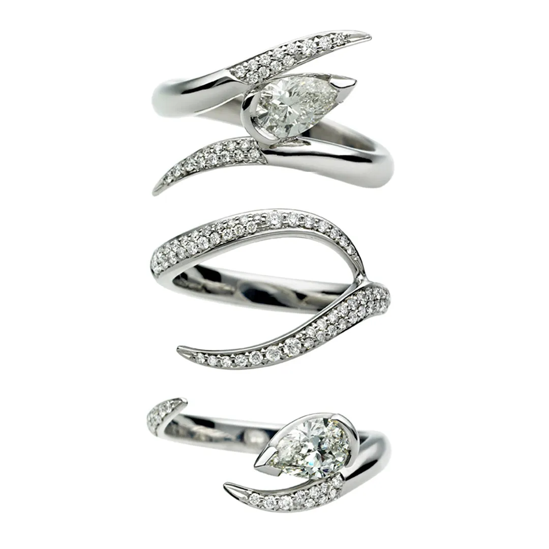 Interlocking Ariana75 Eternity Ring - 18ct White Gold & 0.85ct Diamond
