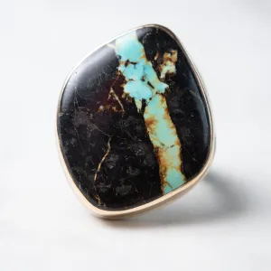 Jamie Joseph Trunk Show Large Black Jack Turquoise Ring