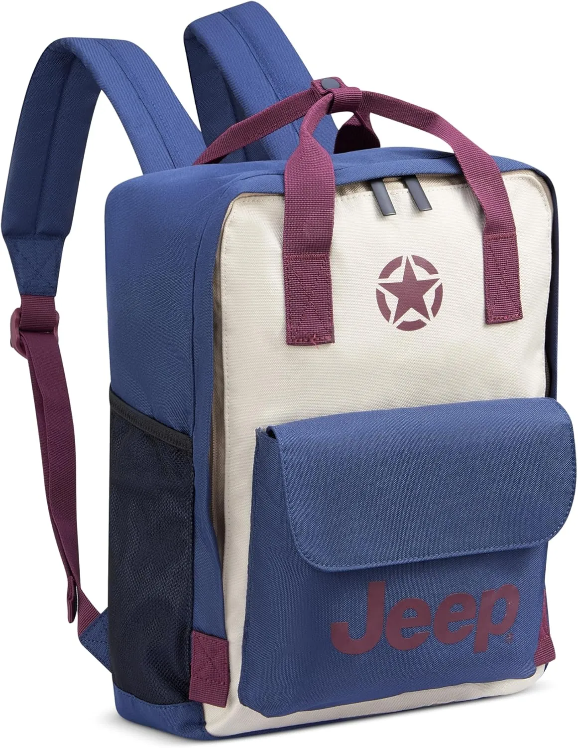 Jeep JS014D Tote Travel Backpack, Blue, 14" Laptop