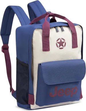 Jeep JS014D Tote Travel Backpack, Blue, 14" Laptop
