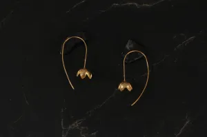 jewelry - berserk - gold plated delicate floret loops