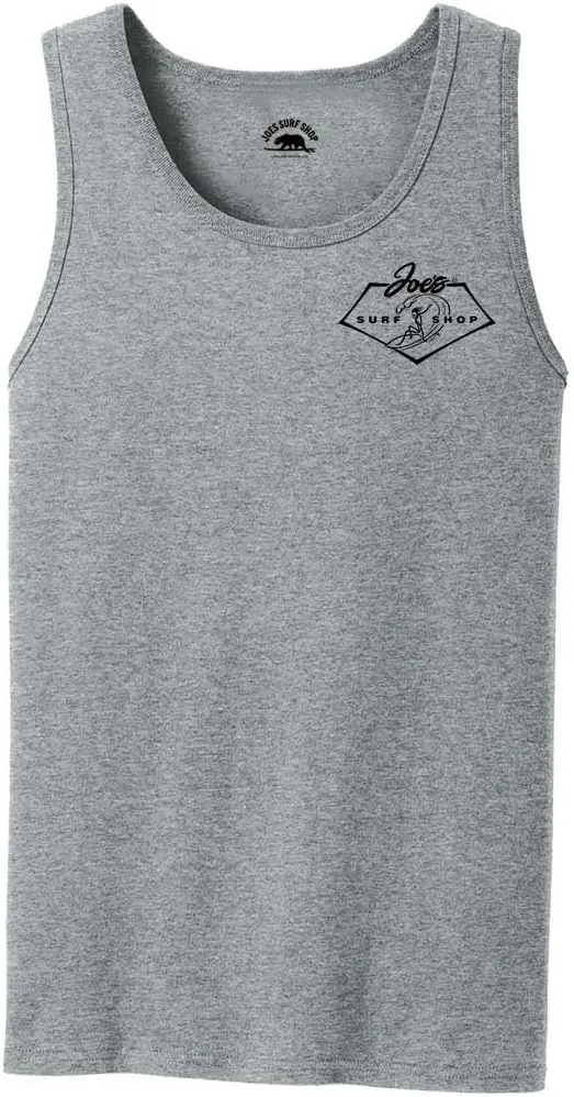 Joe's Surf Shop Mens Graphic Logo Collection Heavyweight Cotton Tank Tops-S-4XL