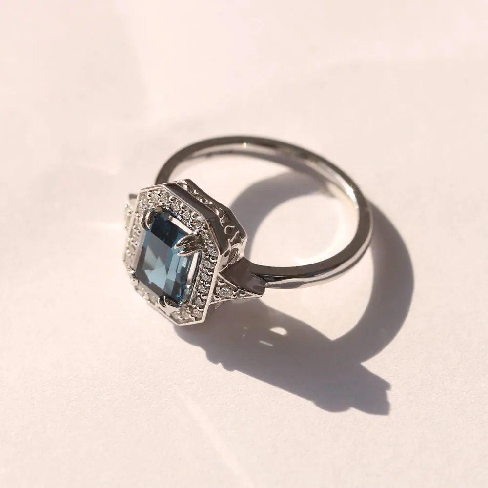 Katerina Ring With Blue Topaz