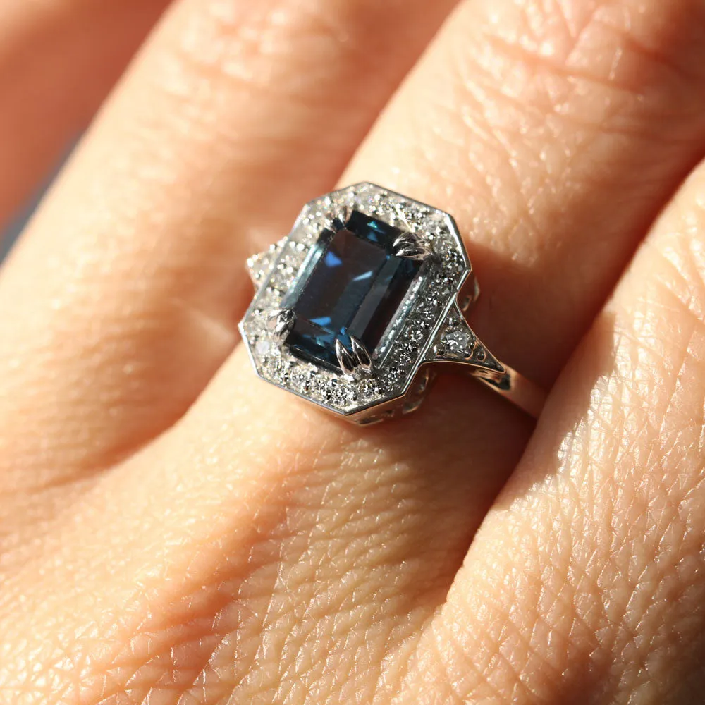 Katerina Ring With Blue Topaz
