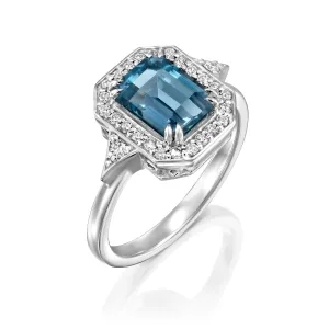 Katerina Ring With Blue Topaz