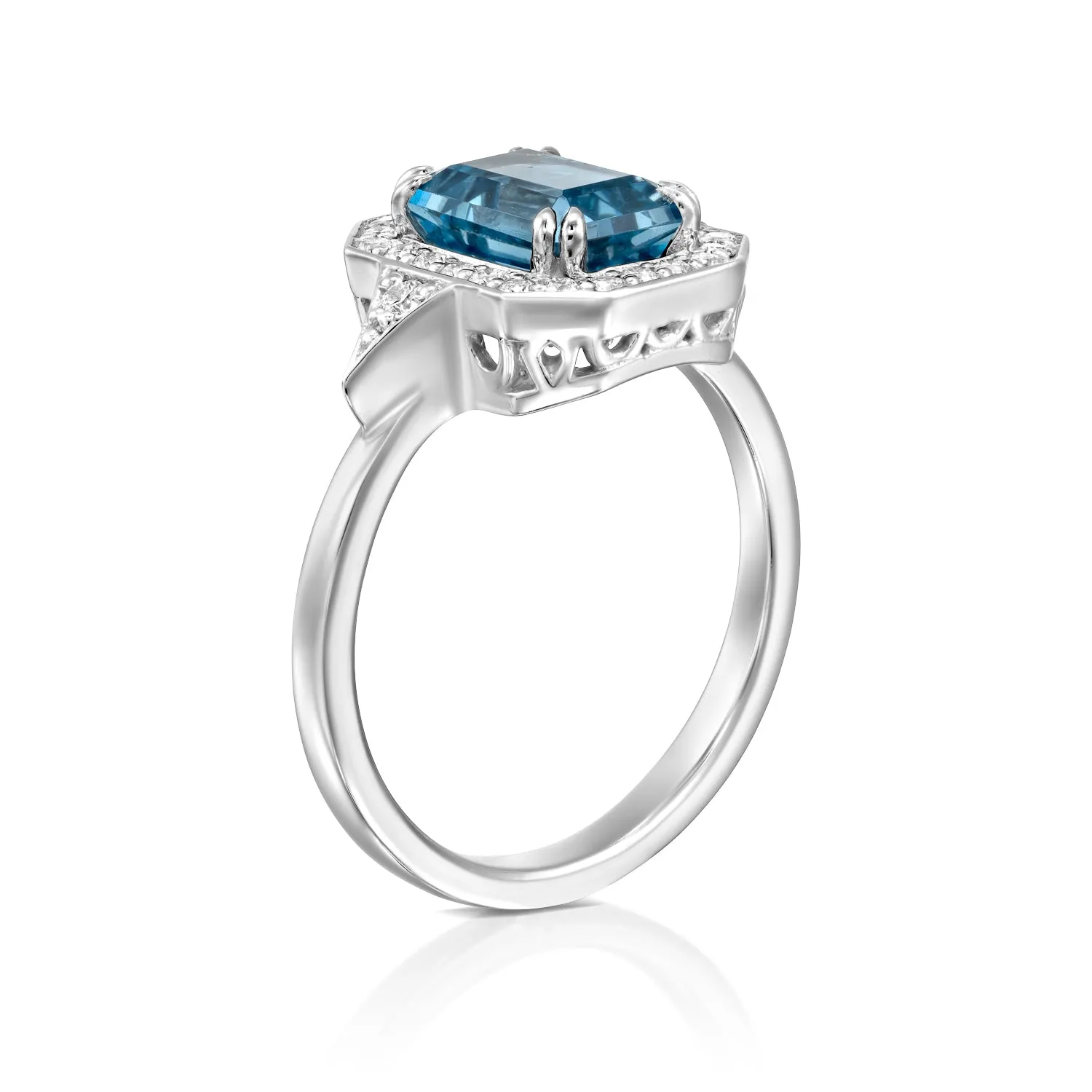 Katerina Ring With Blue Topaz