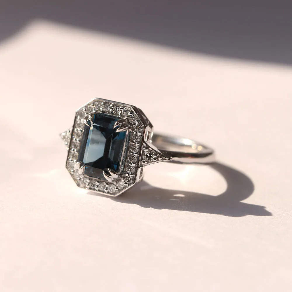 Katerina Ring With Blue Topaz