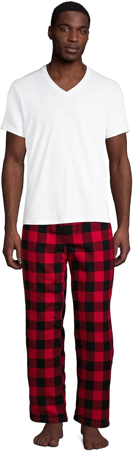 Lands' End Men's V-Neck Undershirt 3 Pack