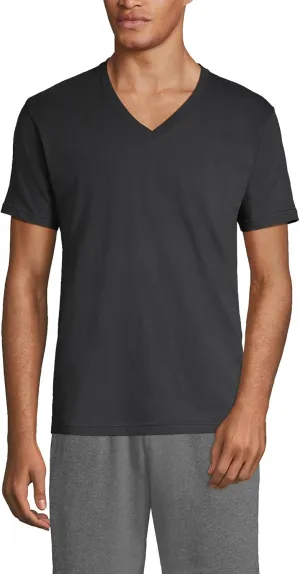 Lands' End Men's V-Neck Undershirt 3 Pack