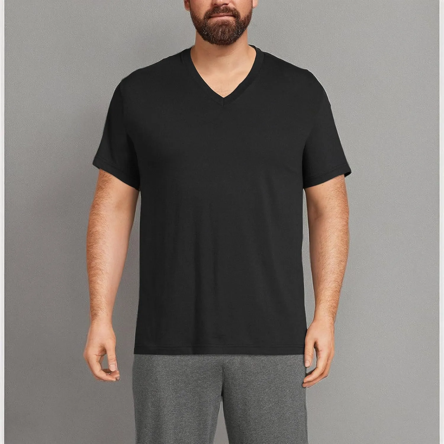 Lands' End Men's V-Neck Undershirt 3 Pack