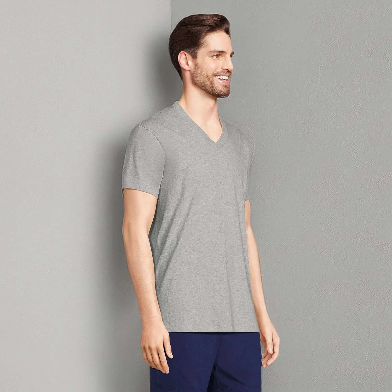 Lands' End Men's V-Neck Undershirt 3 Pack