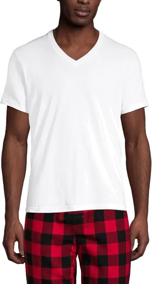Lands' End Men's V-Neck Undershirt 3 Pack
