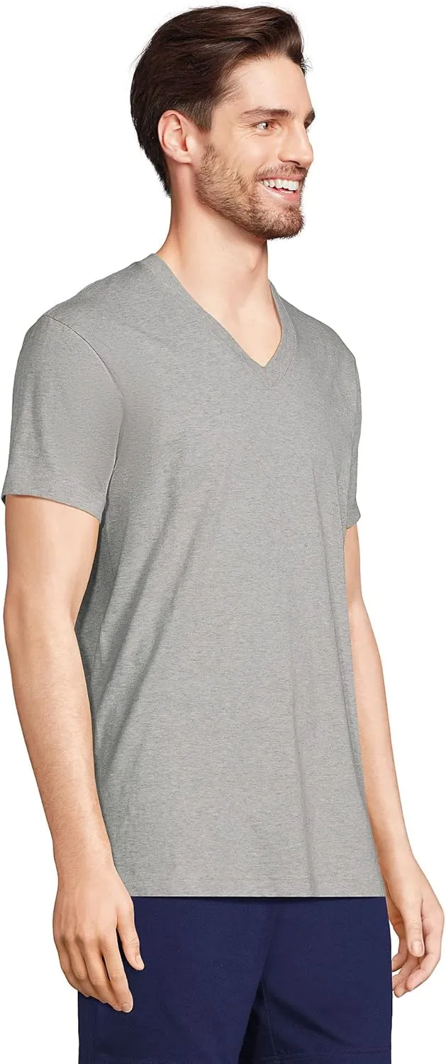 Lands' End Men's V-Neck Undershirt 3 Pack