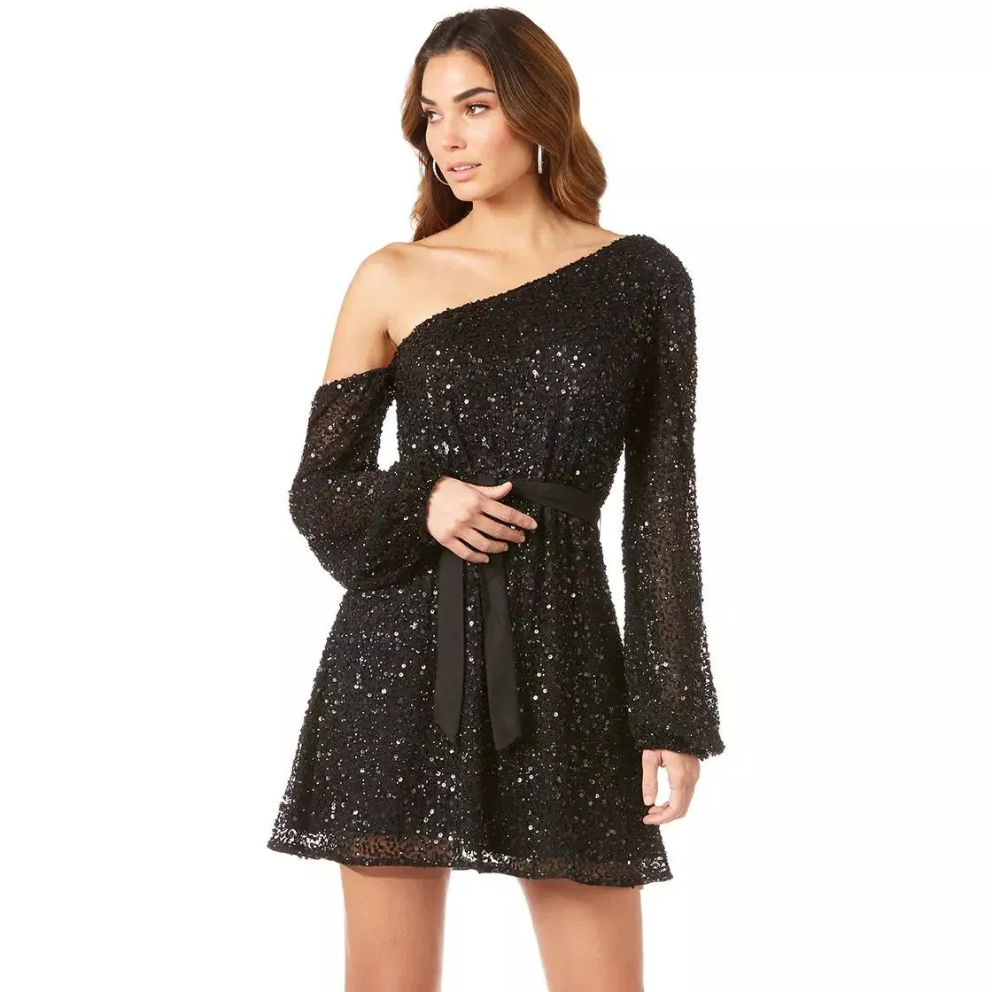 LARA 29290 - ONE SHOULDER COCKTAIL DRESS