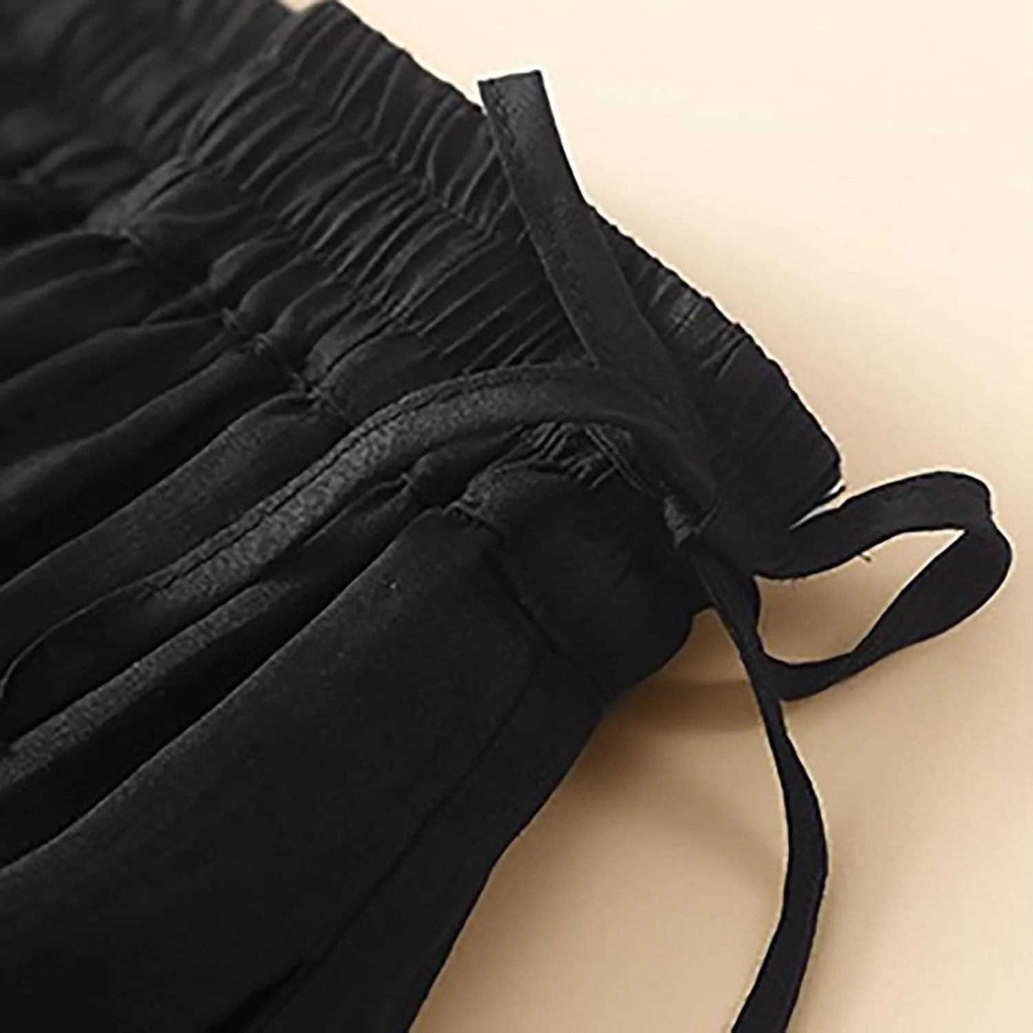 Linen Maxi Skirts for Women Bodycon Flowy Boho Pleated High Cut Drawstring Basic Skirt Women 2025 Trendy