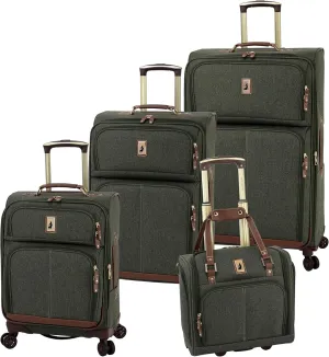 London Fog Wallington Moss 4 Piece Nested Set USB, 15", 20", 25", 29"