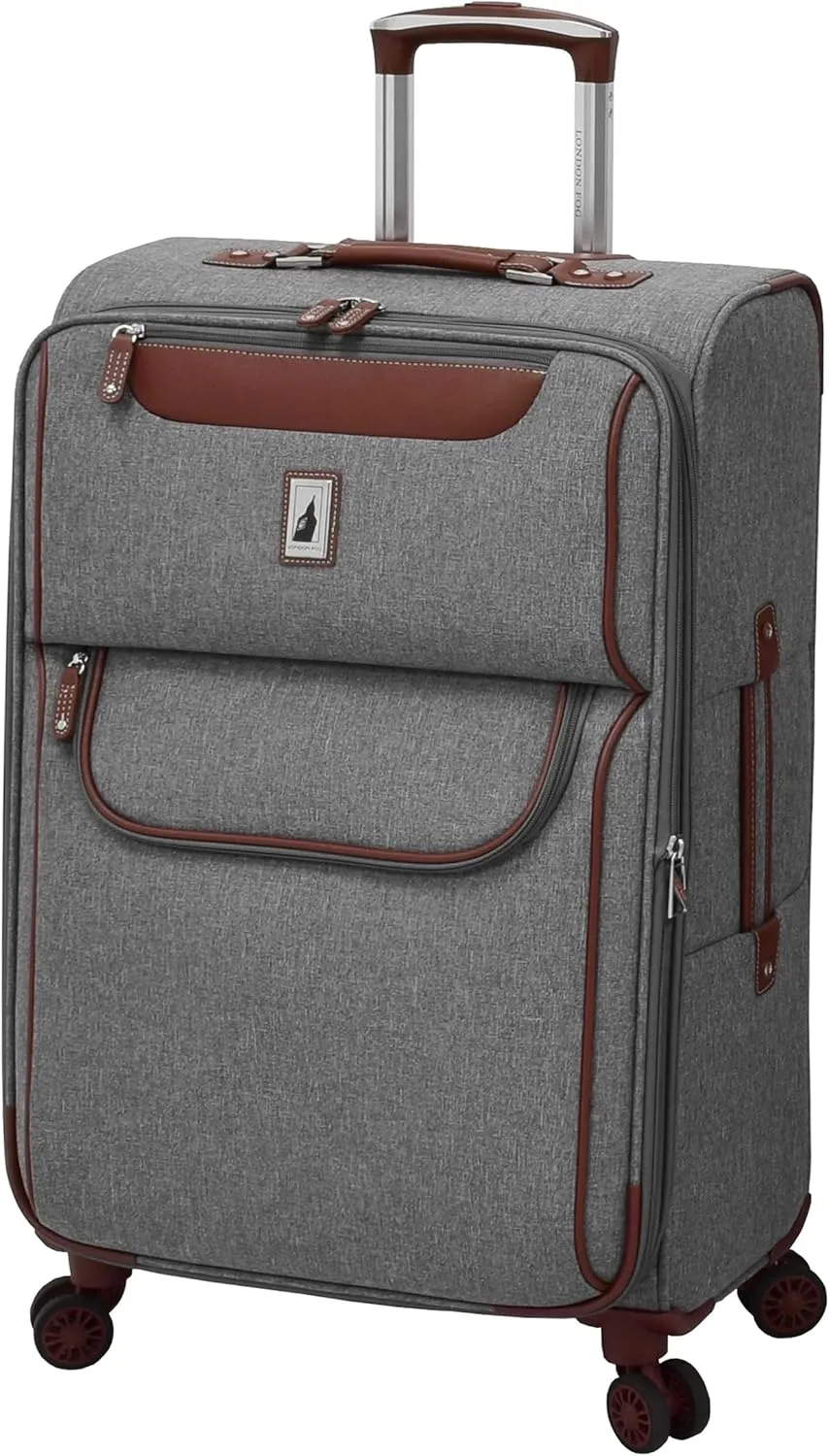 London Fog Westminster 25" Expandable Spinner Grey