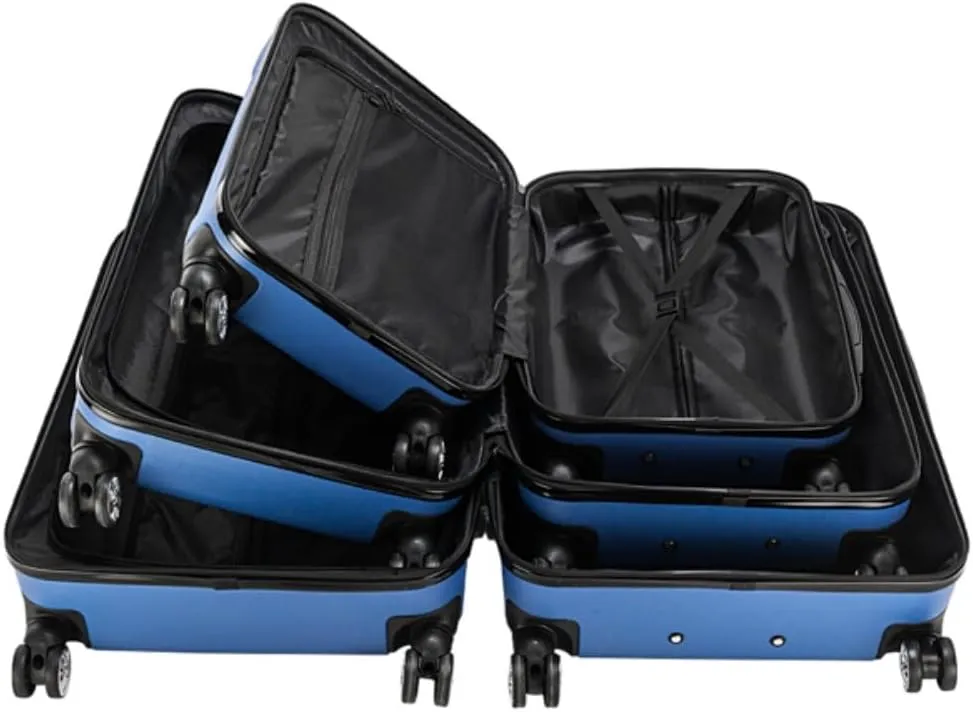 Luggage Sets 3 Piece With Spinner Wheel, Luggage 3 Piece Set Expandable ABS Durable Suitcase, TSA Lock Travel Luggage For Men And Women 20"/24"/28" (Blue)