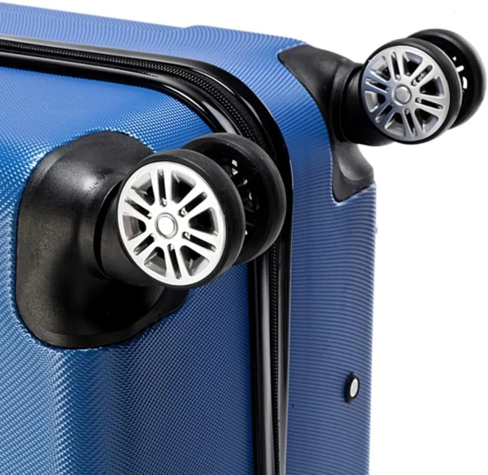 Luggage Sets 3 Piece With Spinner Wheel, Luggage 3 Piece Set Expandable ABS Durable Suitcase, TSA Lock Travel Luggage For Men And Women 20"/24"/28" (Blue)