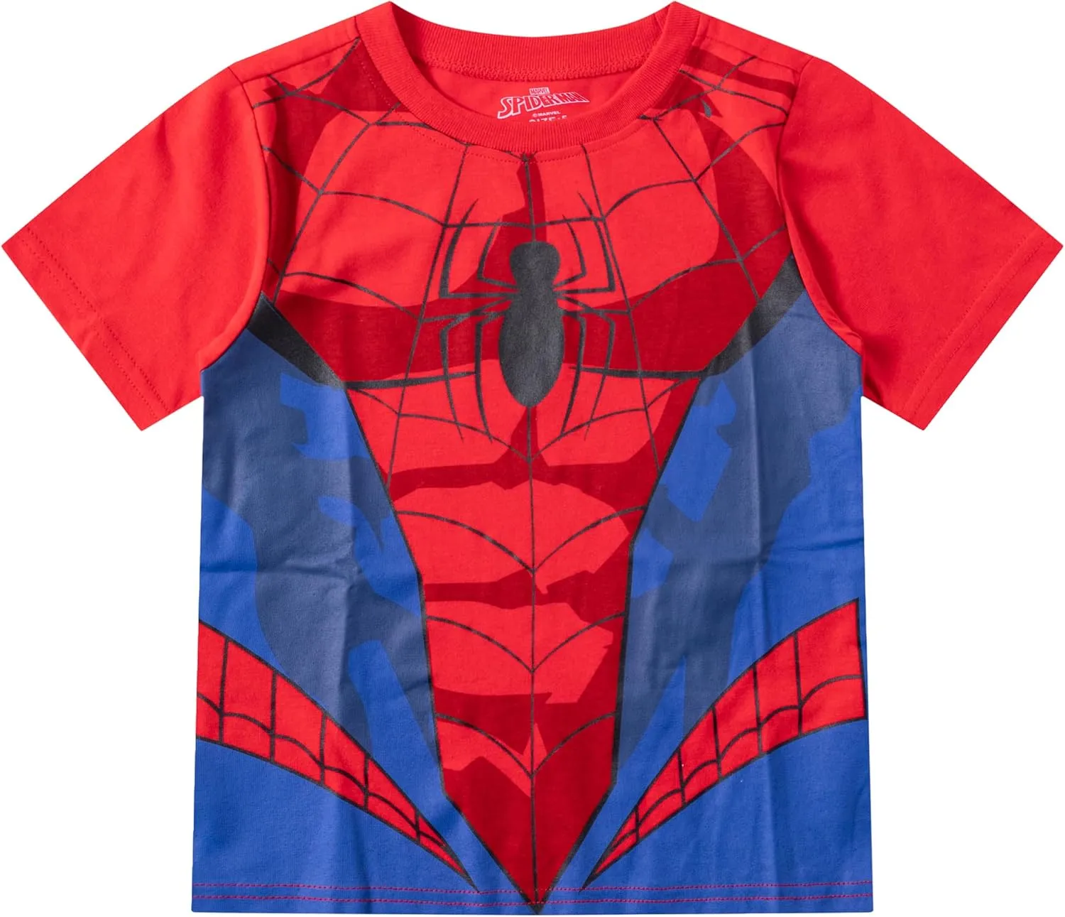 Marvel Avengers Spider-Man Boys T-Shirt and Short Set for Toddler and Little Kids  Blue/Red