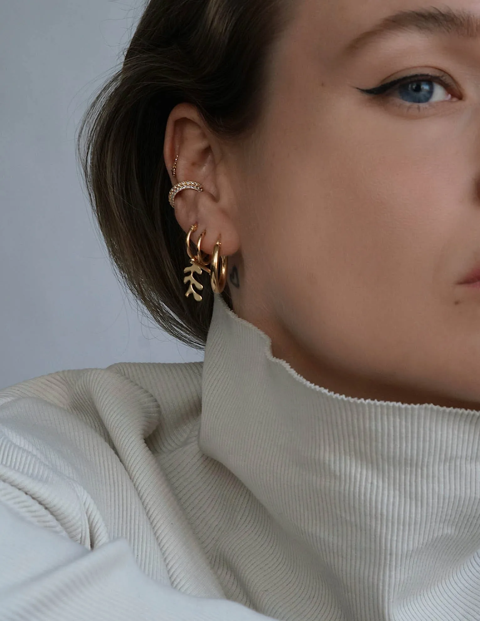 Matisse Leaf pendant <br>Gold Vermeil
