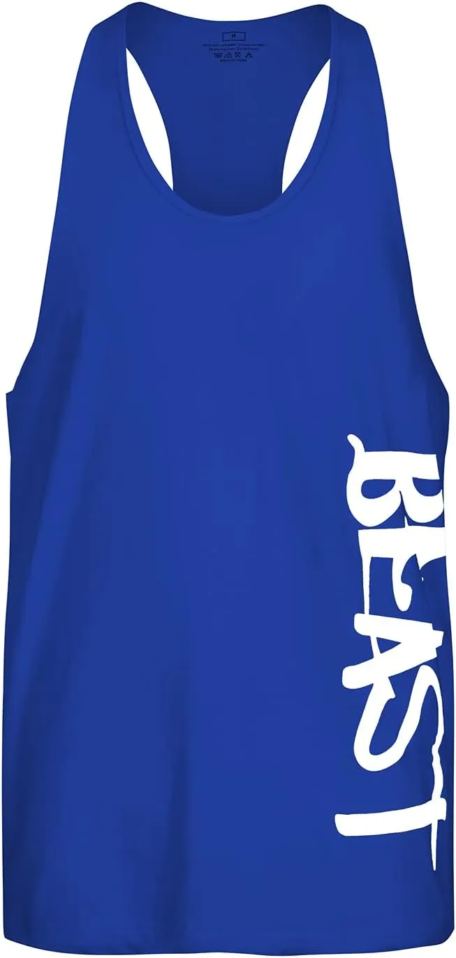 Men's Beast Workout Sport Muscle Tank Tops Gym Bodybuilding Fitness Sleeveless Shirts