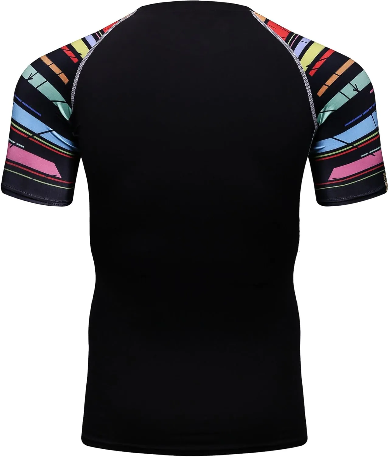 Men's Lightweight Short Sleeve Cool Dry Rashguards Compression Sports Workout T-Shirt