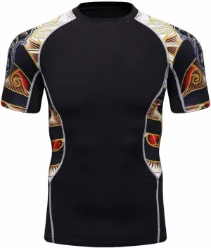 Men's Lightweight Short Sleeve Cool Dry Rashguards Compression Sports Workout T-Shirt