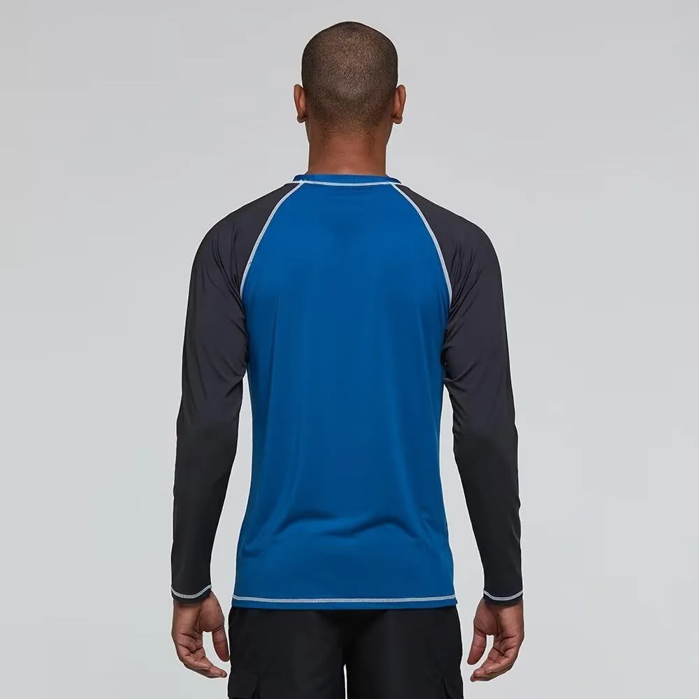 Mens Rash Guard for Men Swimming Sun Protection Shirts UPF 50  UV Long Sleeve Lightweight Quick Dry T-Shirts Surf Fishing