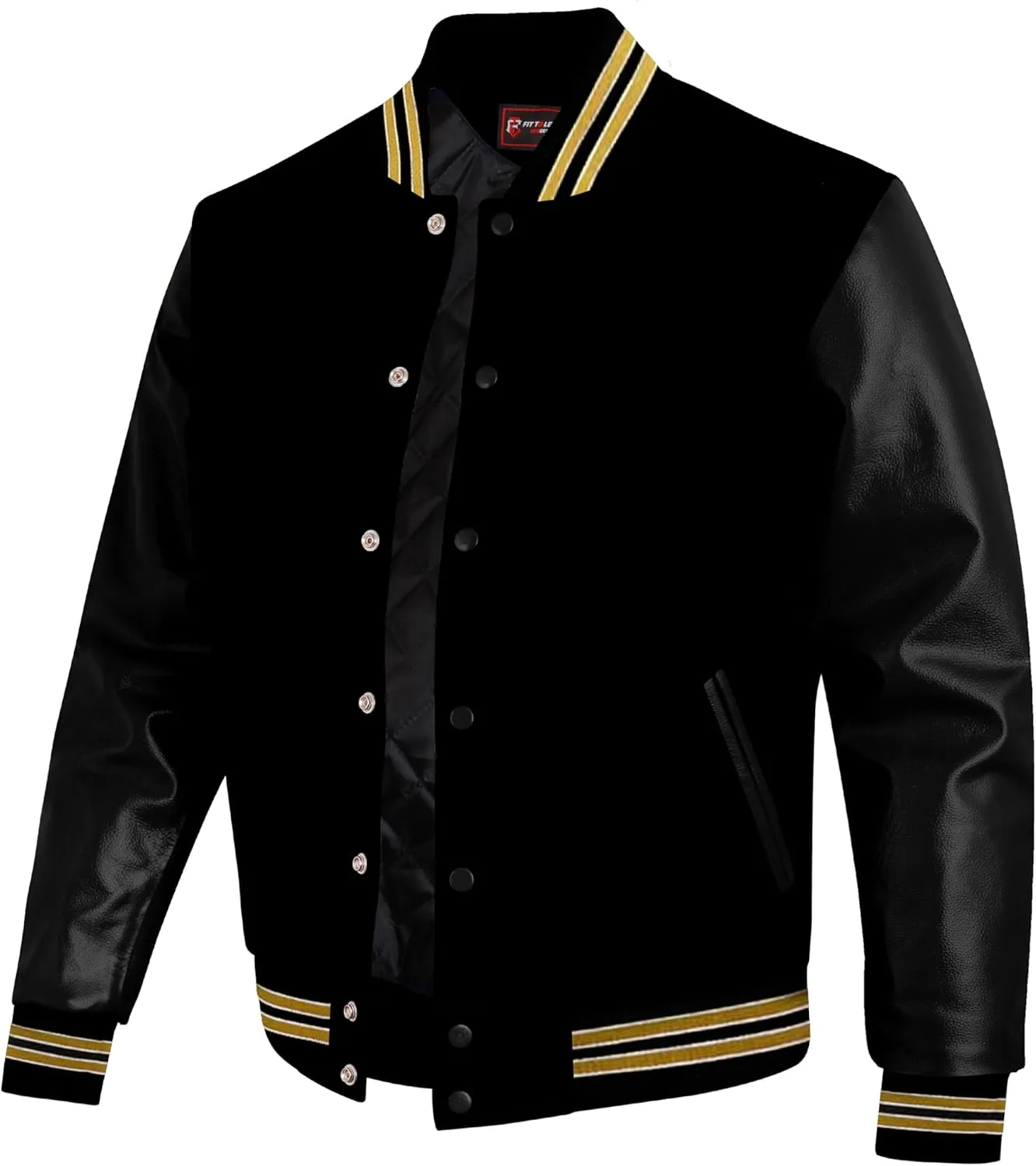 Mens Varsity Jacket Wool Body Leather Sleeves Custom Letterman Bomber for Team & School