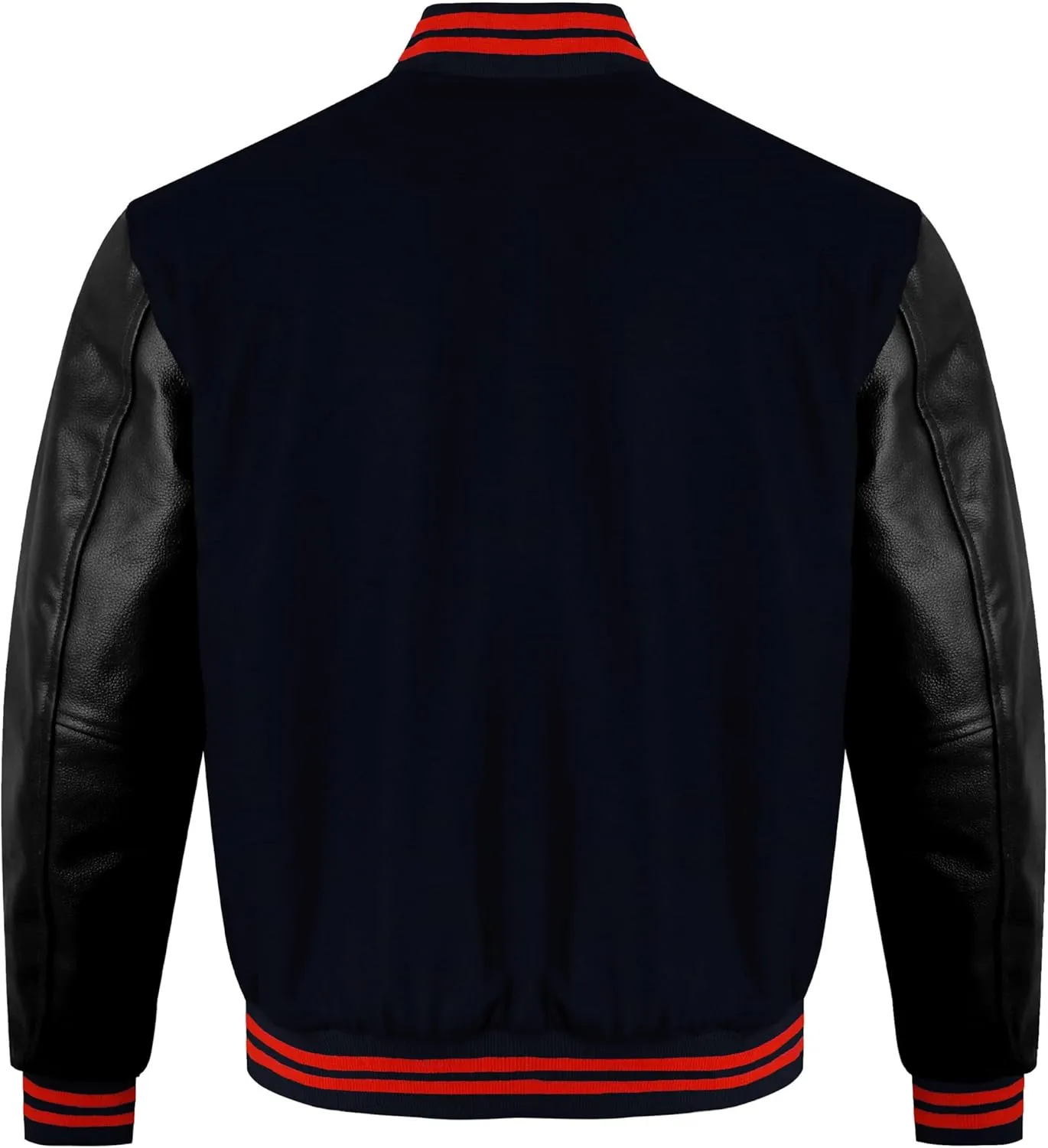 Mens Varsity Jacket Wool Body Leather Sleeves Custom Letterman Bomber for Team & School