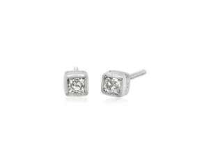 Mini Old Euro Cut Diamond Stud Earrings