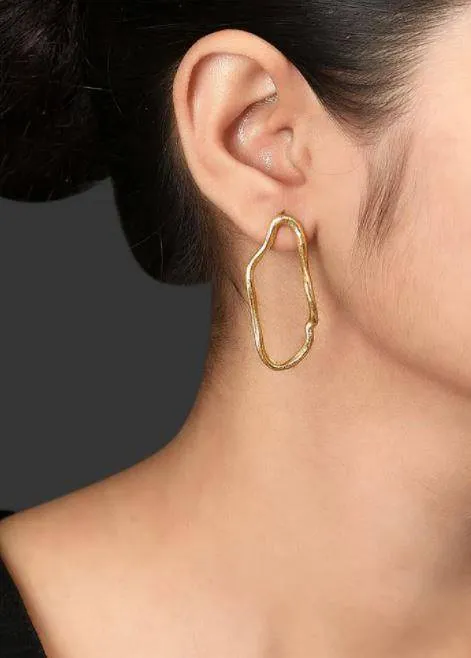 Minimal Brass Earrings